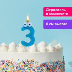 Свеча-цифра 3 - Фото 5