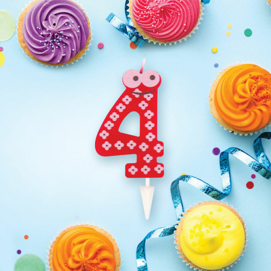 Свеча-цифра для торта «Цифра 4»