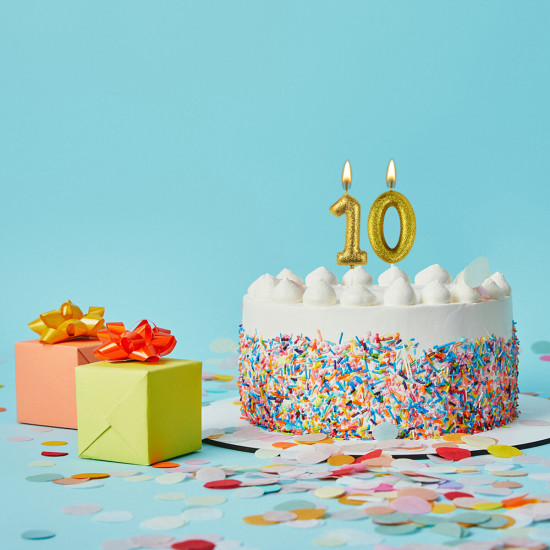 Свеча-цифра для торта «Цифра 0»