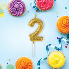 Свеча-цифра 2 - Фото 2