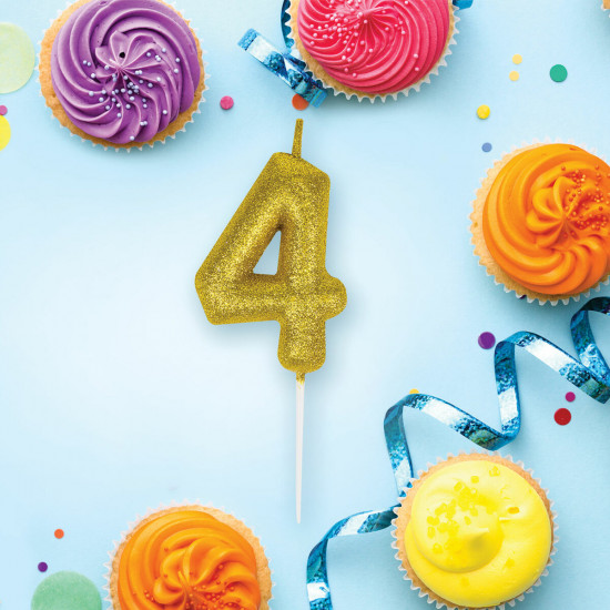 Свеча-цифра для торта «Цифра 4»