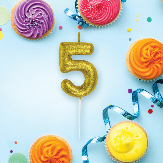 Свеча-цифра для торта «Цифра 5»