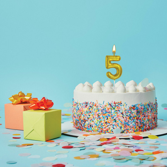 Свеча-цифра для торта «Цифра 5»