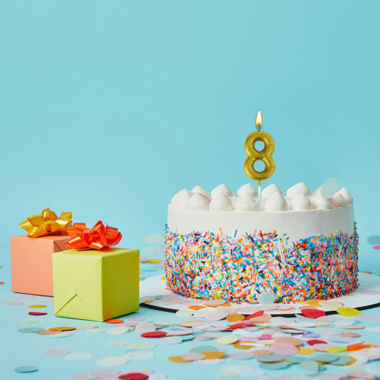 Свеча-цифра для торта «Цифра 8»