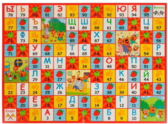 Игра-ходилка настольная «Азбука и счёт»