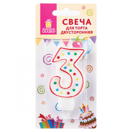 Свеча-цифра «Цифра 3»