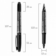 Перманентный двухсторонний маркер - Фото 6