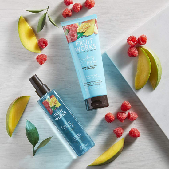 Скраб для тела с ароматом манго и малины «Raspberry and Mango»