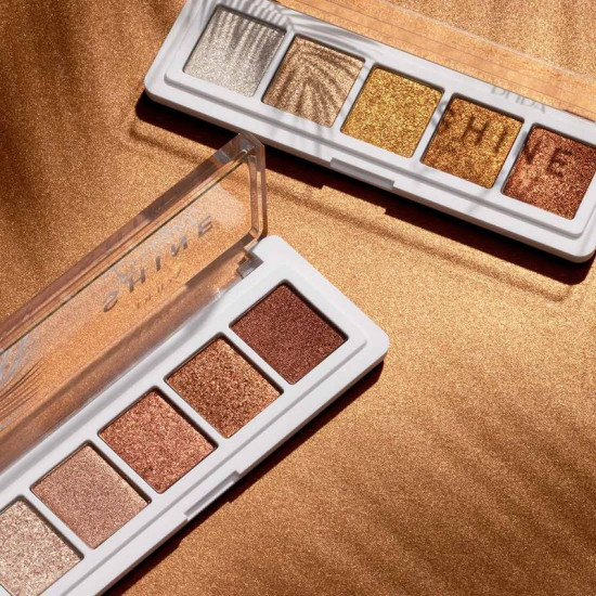 Палетка теней «Shine Bright Eye Palette», оттенок  002 Sunset Gold