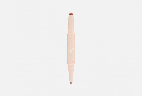 Помада-карандаш двусторонняя для губ «Vamp! Creamy Duo», тон 002 Medium nude