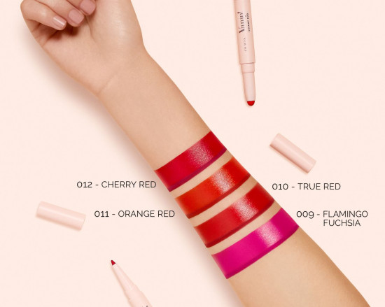 Помада-карандаш двусторонняя для губ «Vamp! Creamy Duo», тон 012 Cherry red