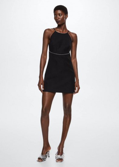 Платье женское со стразами