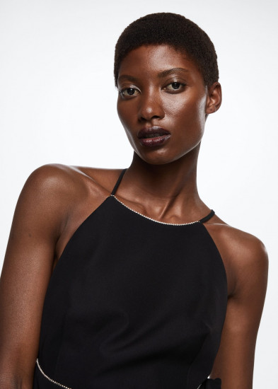 Платье женское со стразами