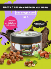 Кето-паста низкоуглеводная без сахара с лесным орехом - Фото 1