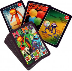 Игра карточная «Мемо. Яркие друзья» - Фото 3