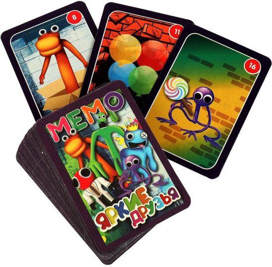Игра карточная «Мемо. Яркие друзья»