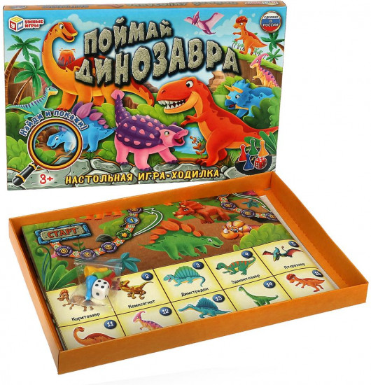 Игра настольная «Поймай динозавра»