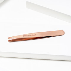 Пинцет для коррекции бровей скошенный «Rose Gold Slant» - Фото 3