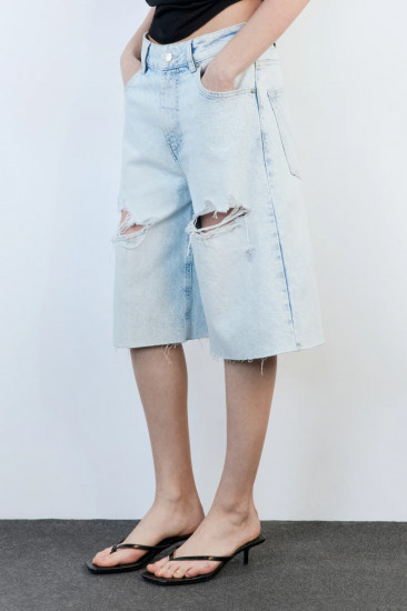 Шорты-бриджи джинсовые женские