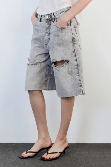 Шорты-бриджи джинсовые женские