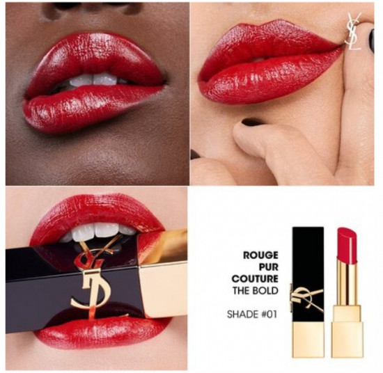 Помада для губ «Rouge Pur Couture The Bold», тон 01 Le Rouge