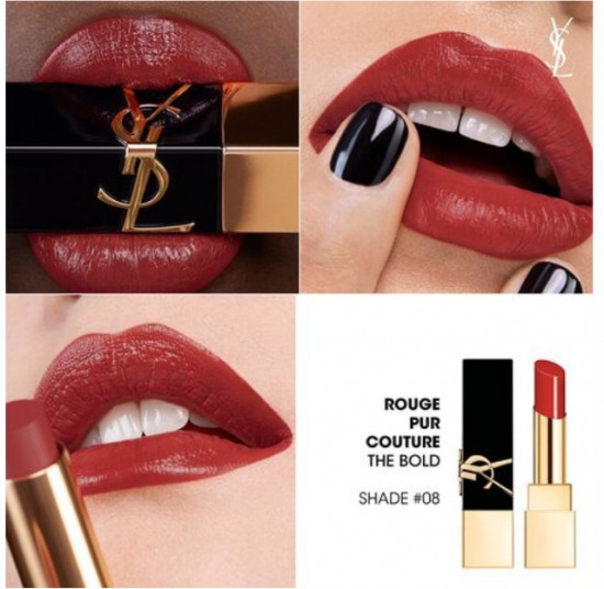 Помада для губ «Rouge Pur Couture The Bold», тон 08 Fearless Carnelian