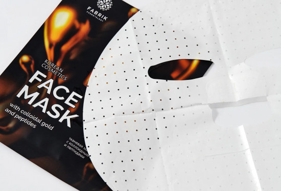 Маска для лица тканевая с коллоидным золотом и пептидами