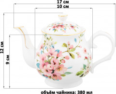 Чайник заварочный «Яблоневый цвет на белом» - Фото 1