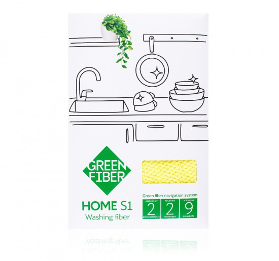 Файбер для мытья посуды «Green Fiber Home S1»