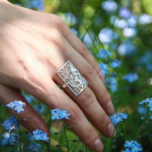 Кольцо из серебра