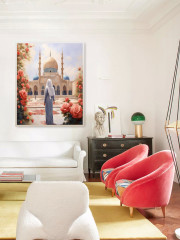 Картина по номерам «Девушка и мечеть» - Фото 5