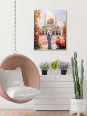 Картина по номерам «Девушка и мечеть» - Фото 6