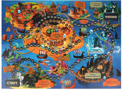 Игра-ходилка настольная «Приключения драконов» - Фото 2