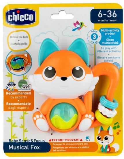 Игрушка-погремушка «Лисичка»
