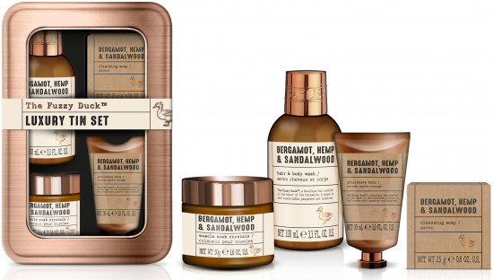 Набор подарочный для ухода за телом «The Fuzzy Duck. Luxury Grooming Tin»