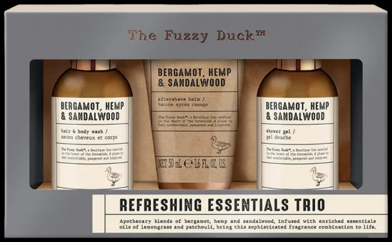 Набор подарочный для ухода за телом «The Fuzzy Duck. Luxury Mini Trio»