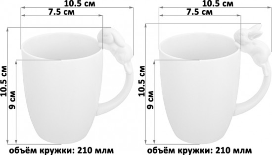 Набор кружек «Кролики»