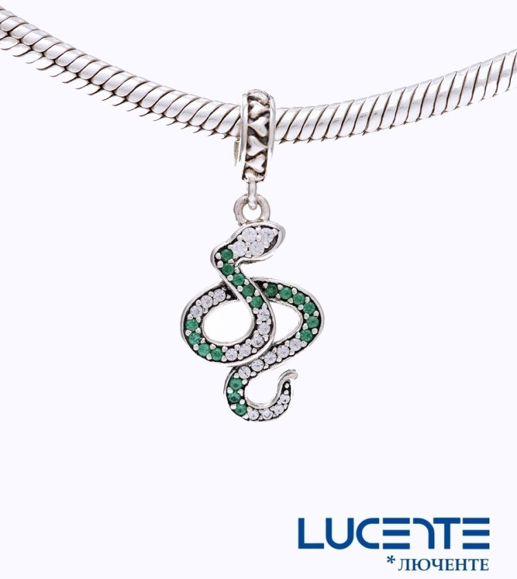 Шарм-подвеска из серебра с фианитами | Lucente Silver | Фото 3