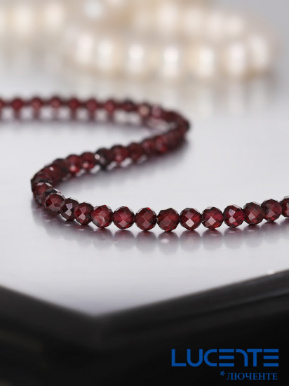 Браслет из серебра с наногранатами