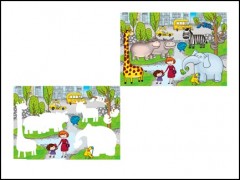 Водная раскраска «В зоопарке» - Фото 1