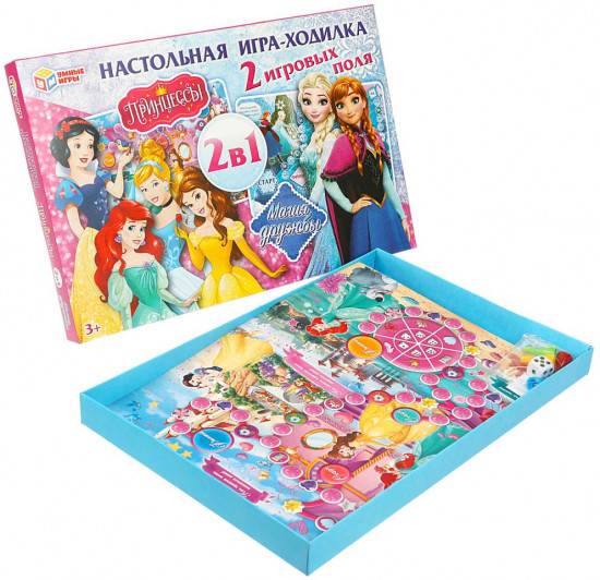 Настольная игра-ходилка 2 в 1 «Принцессы/Магия дружбы»