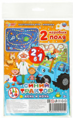 Игра-ходилка на блистере 2 в 1 «Синий Трактор. День и ночь» - Фото 5
