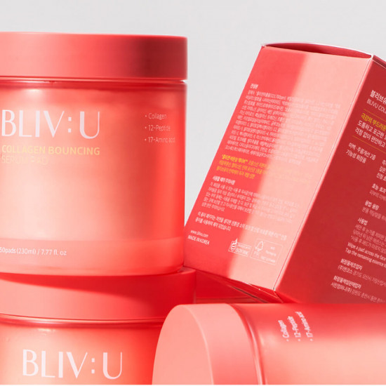 Тонер-пэды коллагеновые «Collagen Bouncing Serum Pad»