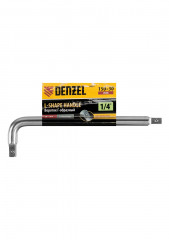 Вороток Г-образный, квадрат 1/4", CrV, матовый хром - Фото 1