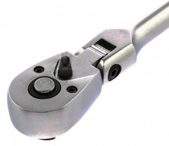 Ключ-трещотка 1/2", 72 зуба, с быстрым сбросом. шарнирная СrV - Фото 4