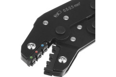 Клещи для обжима изолированных наконечников НКИ и НВИ, разъемов РПИ, гильз ГСИ, 0,5 - 2,5 мм2 - Фото 2