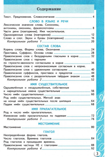 Русский язык. 3 класс. Самостоятельные и контрольные работы