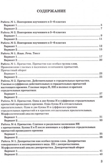 Русский язык. 7 класс. Зачётные работы
