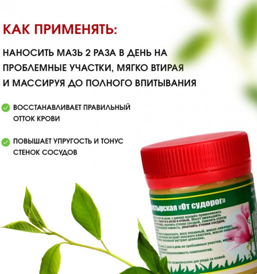 Мазь монастырская «От судорог»