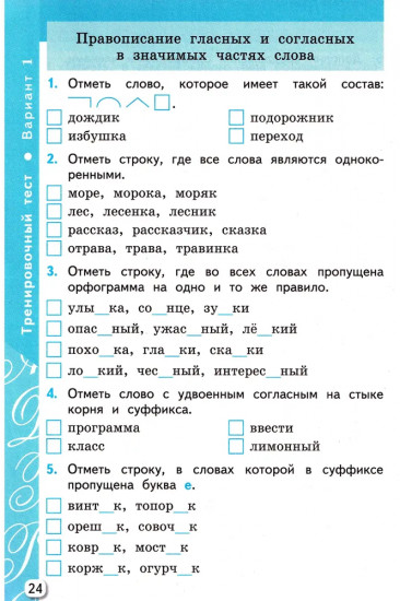 Русский язык. 4 класс. Самостоятельные и контрольные работы